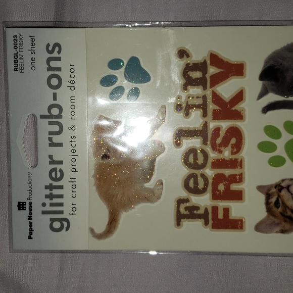 Feelin Frisky Glitter Rub-Ons - Picture 2 of 8